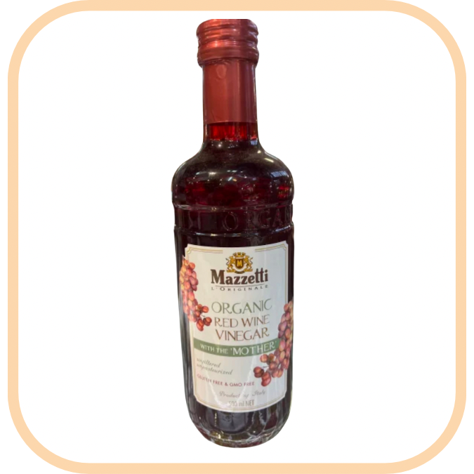 (image for) Organic Red Wine Vinegar - Mazzetti (500ml)