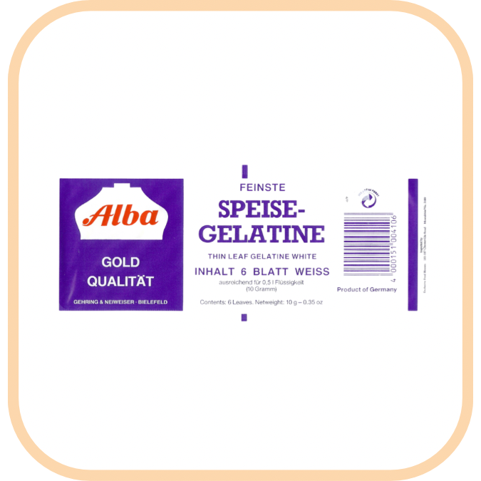 (image for) Gelatine Sheets