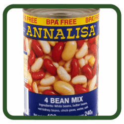 (image for) Four Bean Mix - Annalisa (400g)