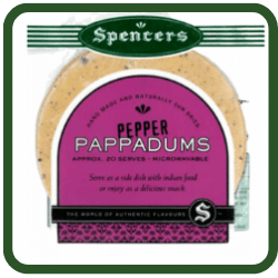 (image for) Papadums Packet - Pepper (113g)