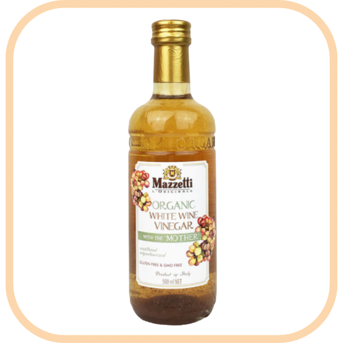 Organic White Wine Vinegar - Mazzetti (500ml)