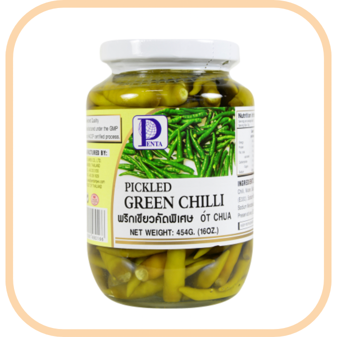 Pickled Green Chilli 454gm