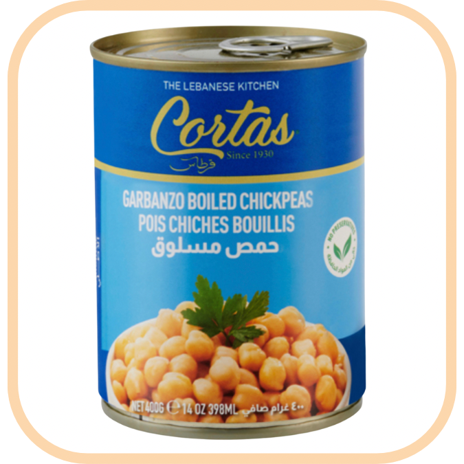 Boiled Chick Peas - Cortas (420g)