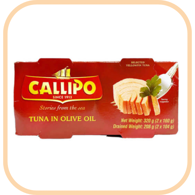 Callipo Tuna in Olive Oil Tin 2 x 160g