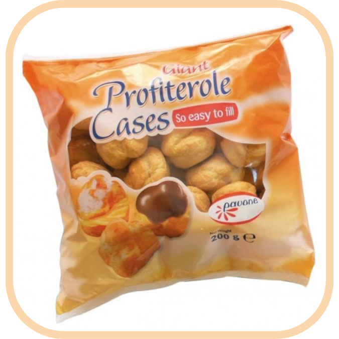 (image for) Pavone Giant Profiterole Cases 200g