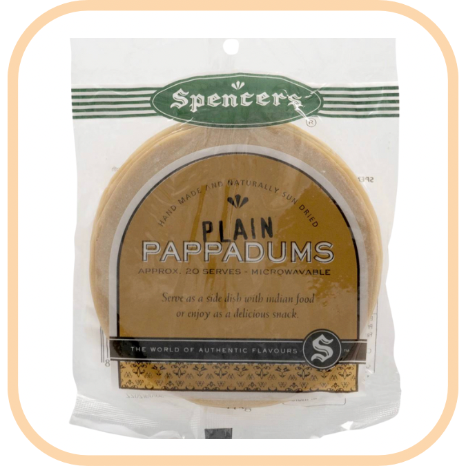Papadums Packet - Plain (113g)