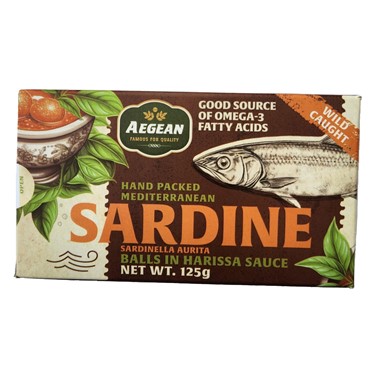 (image for) Sardine Balls in Harissa Sauce Aegean 125gm