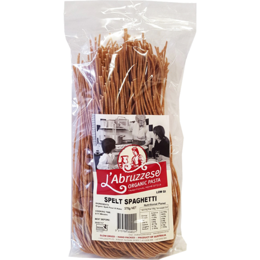 Organic Spelt Spaghetti - L'Abruzzese (375g)